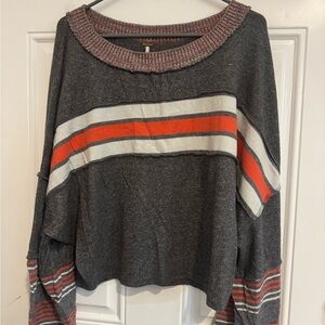 Free People Cooper striped sweater. Size Medium